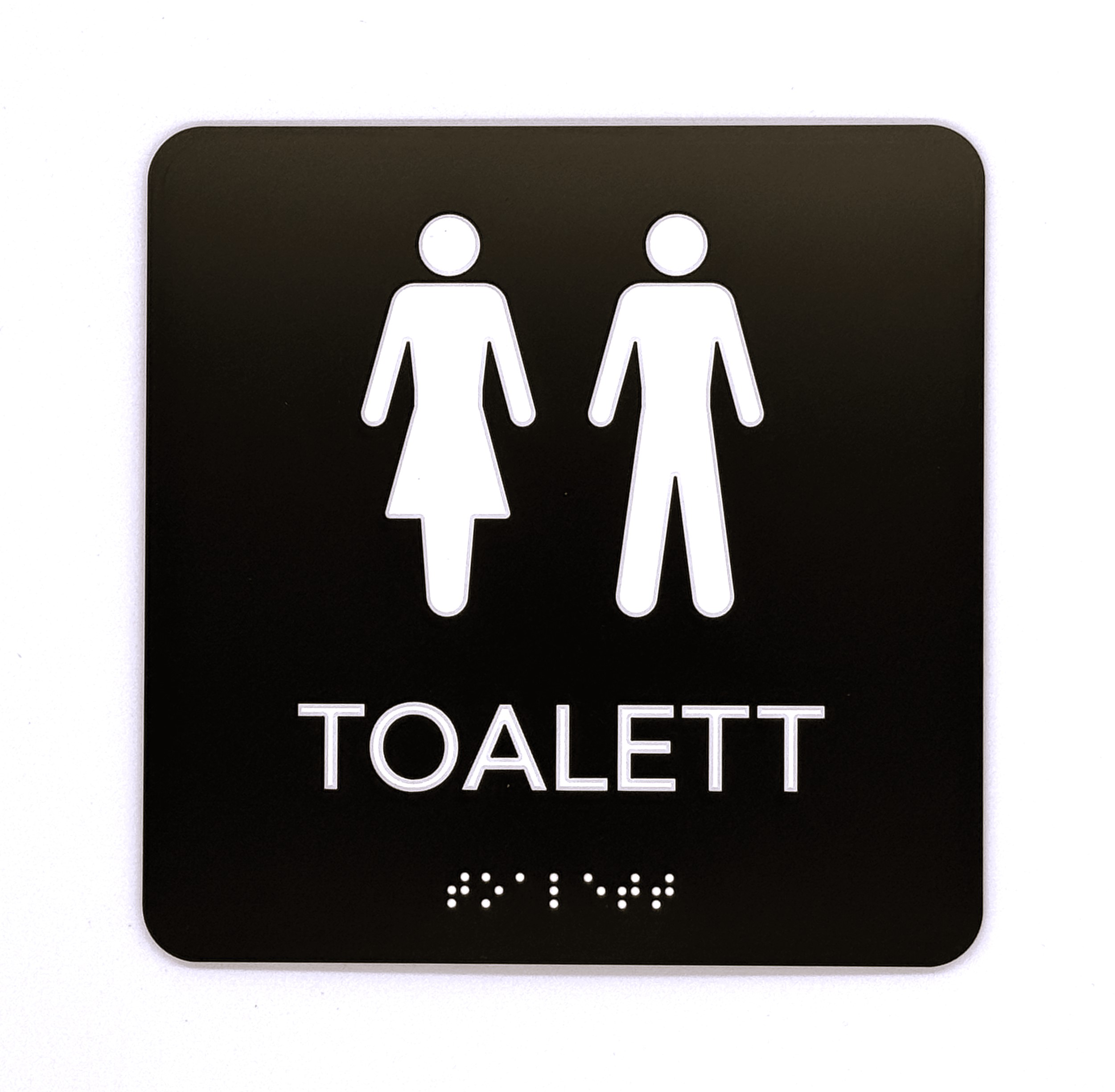 Taktile skilt Toalett