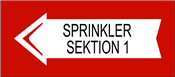 Rörmärkning - Sprinkler