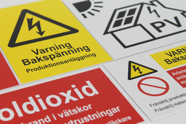 Trykte skilt - UV-trykte 4-fargetrykte skilt